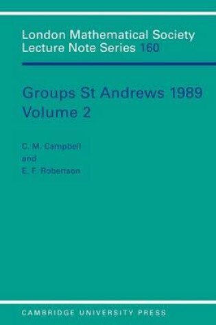 Cover of Groups St Andrews 1989