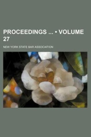 Cover of Proceedings (Volume 27)