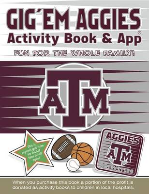 Book cover for Gig 'em Aggies Activity Book and App