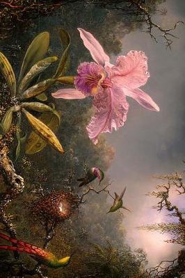 Book cover for Martin Johnson Heade Hudson River School Cattleya Orchid and Three Hummingbirds