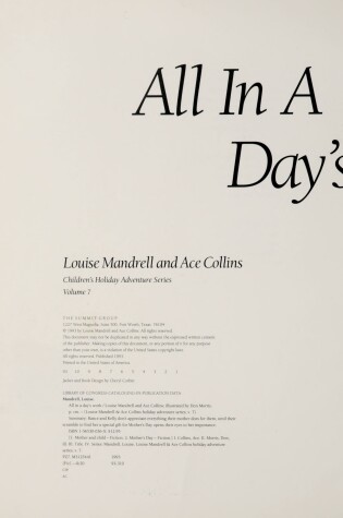 Cover of All in a Day's Work