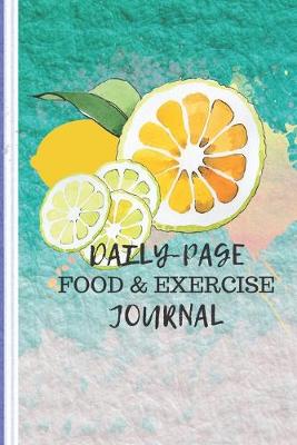 Book cover for Daily Page Food & Exercise Diary