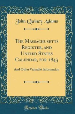 Cover of The Massachusetts Register, and United States Calendar, for 1843
