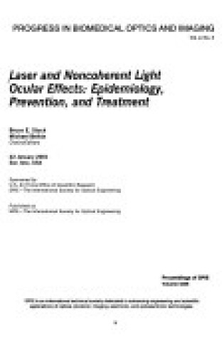 Cover of Laser & Noncoherent Light Ocular Effects