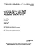 Book cover for Laser & Noncoherent Light Ocular Effects