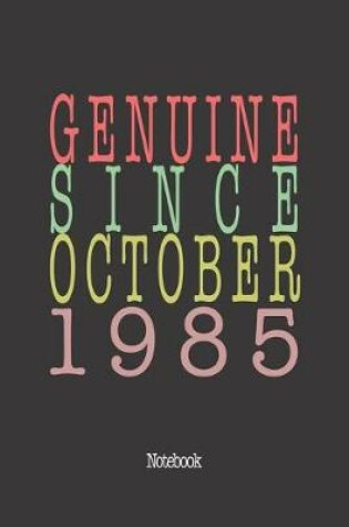 Cover of Genuine Since October 1985