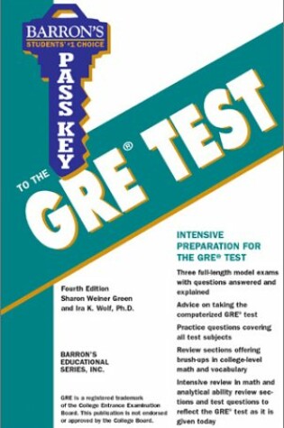 Cover of Pass Key to the GRE Test