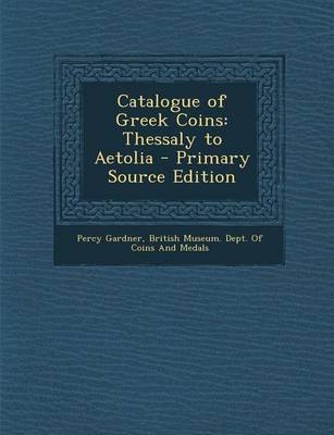 Book cover for Catalogue of Greek Coins