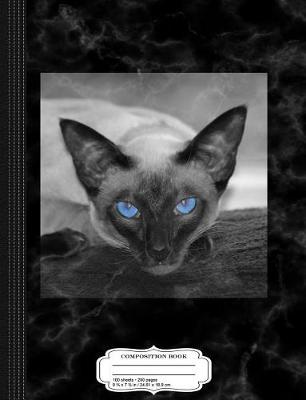 Book cover for Siamese Cat Photo Art Composition Notebook