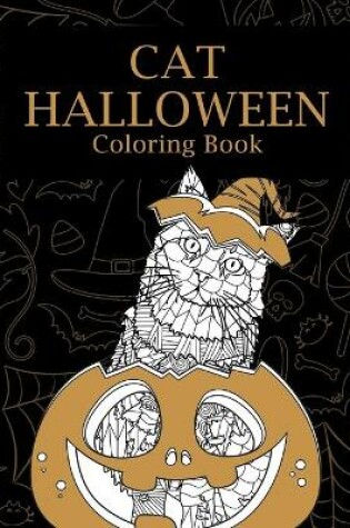 Cover of Cat Halloween Coloring Book