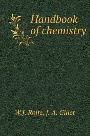 Cover of Handbook of chemistry