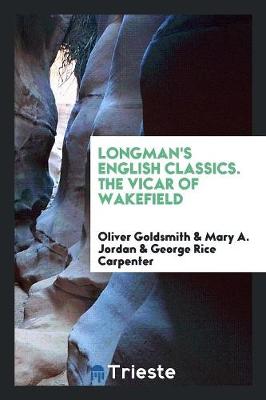 Book cover for Longman's English Classics. the Vicar of Wakefield