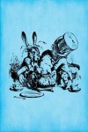 Book cover for Alice in Wonderland Journal - Mad Hatter's Tea Party (Bright Blue)