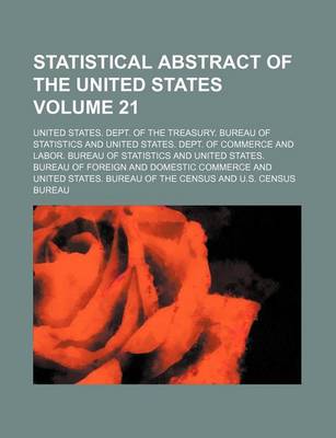 Book cover for Statistical Abstract of the United States Volume 21