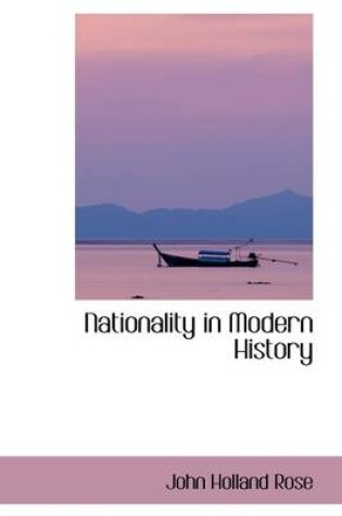 Cover of Nationality in Modern History