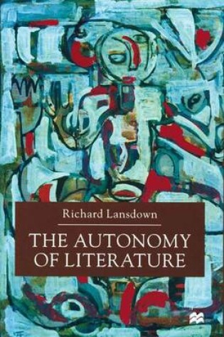 Cover of The Autonomy of Literature