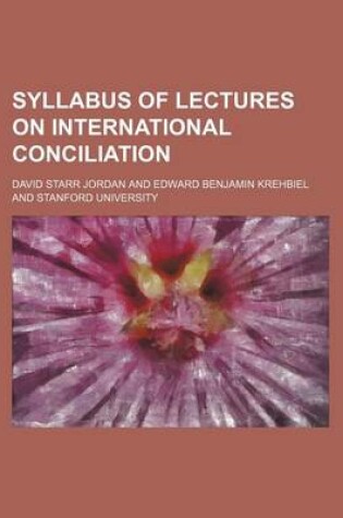 Cover of Syllabus of Lectures on International Conciliation