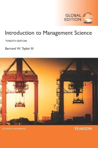 Cover of Introduction to Management Science, Global Edition