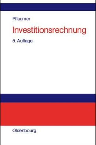 Cover of Investitionsrechnung