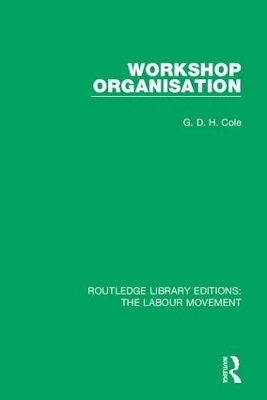 Book cover for Workshop Organisation