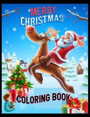 Book cover for Merry christmas coloring book