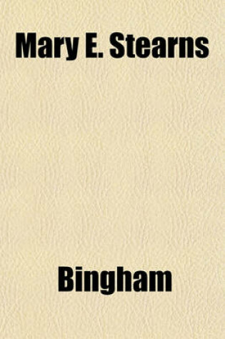 Cover of Mary E. Stearns