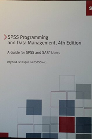 Cover of SPSS Programming and Data Management