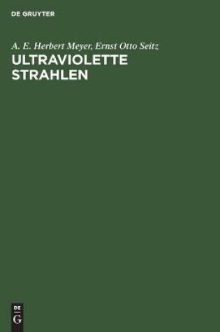 Cover of Ultraviolette Strahlen