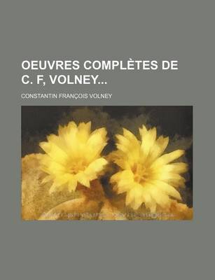 Book cover for Oeuvres Completes de C. F, Volney (6)