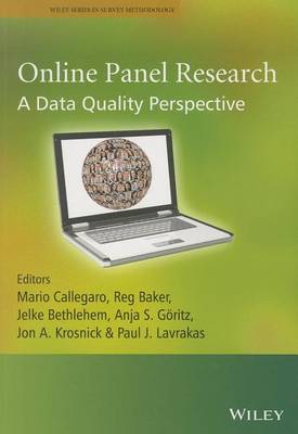 Book cover for Online Panel Research: A Data Quality Perspective