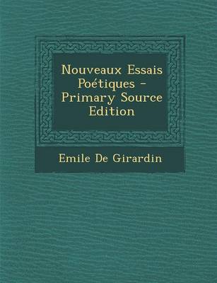 Book cover for Nouveaux Essais Poetiques