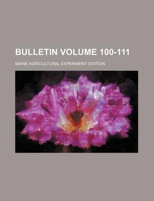 Book cover for Bulletin Volume 100-111