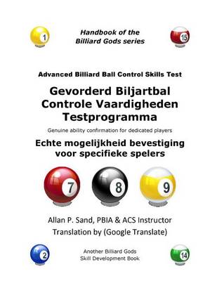 Book cover for Gevorderd Biljartbal Controle Vaardigheden Testprogramma