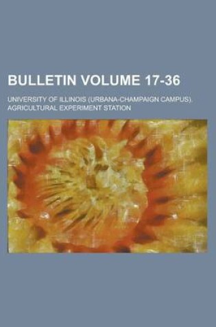 Cover of Bulletin Volume 17-36