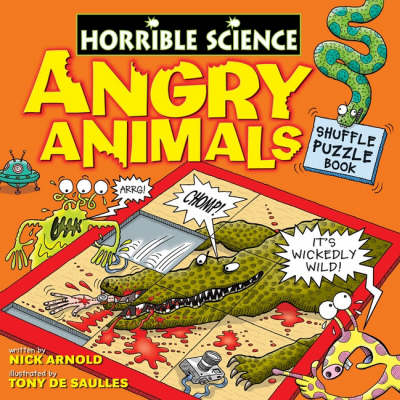 Book cover for Angry Animals Shuffle Puzzle Book