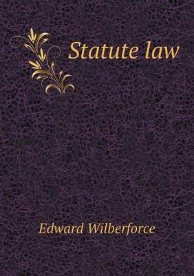 Book cover for Statute law