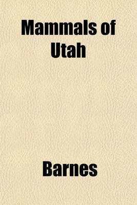 Book cover for Mammals of Utah