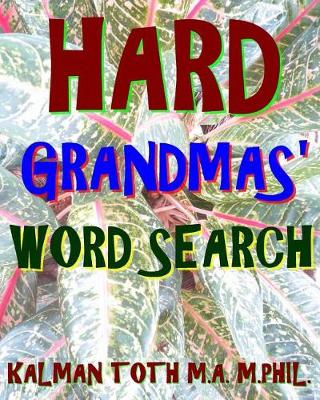 Book cover for Hard Grandmas' Word Search