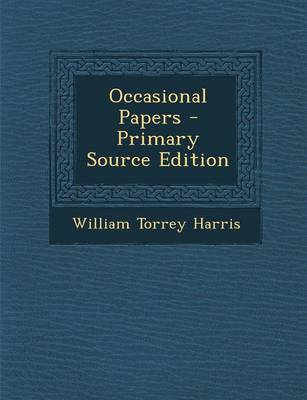 Book cover for Occasional Papers - Primary Source Edition