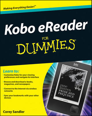Book cover for Kobo Ereader for Dummies