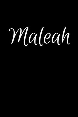 Book cover for Maleah