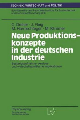 Cover of Neue Produktionskonzepte in Der Deutschen Industrie