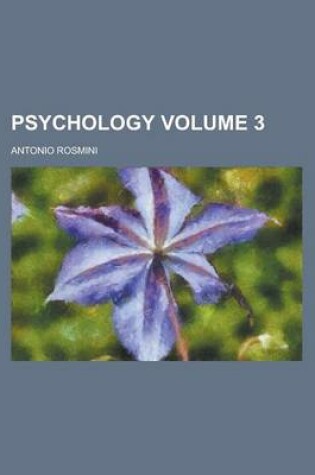 Cover of Psychology Volume 3