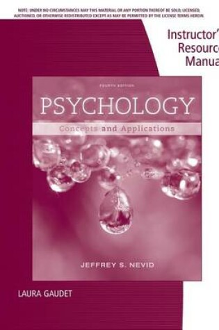 Cover of Irm Psych Concepts Apps 4e