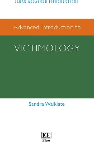 Cover of Advanced Introduction to Victimology