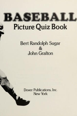 Cover of Baseball Picture Quiz Book