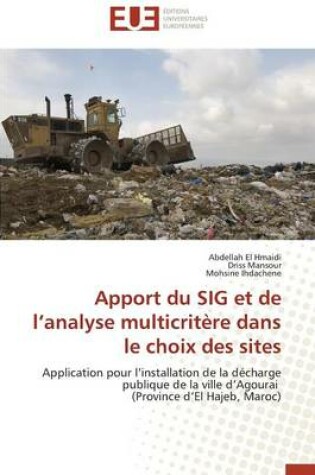 Cover of Apport Du Sig Et de L Analyse Multicrit re Dans Le Choix Des Sites