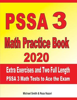 Book cover for PSSA 3 Math Practice Book 2020