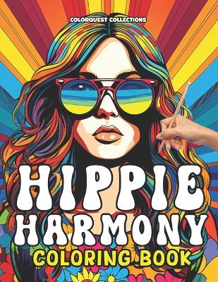 Book cover for Hippie Harmony Coloring Book