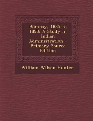 Book cover for Bombay, 1885 to 1890